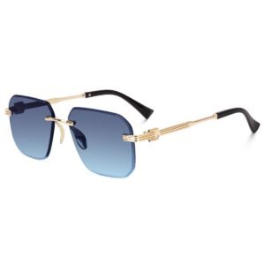 Dervin UV Protected Square Rimless Sunglasses for Men
